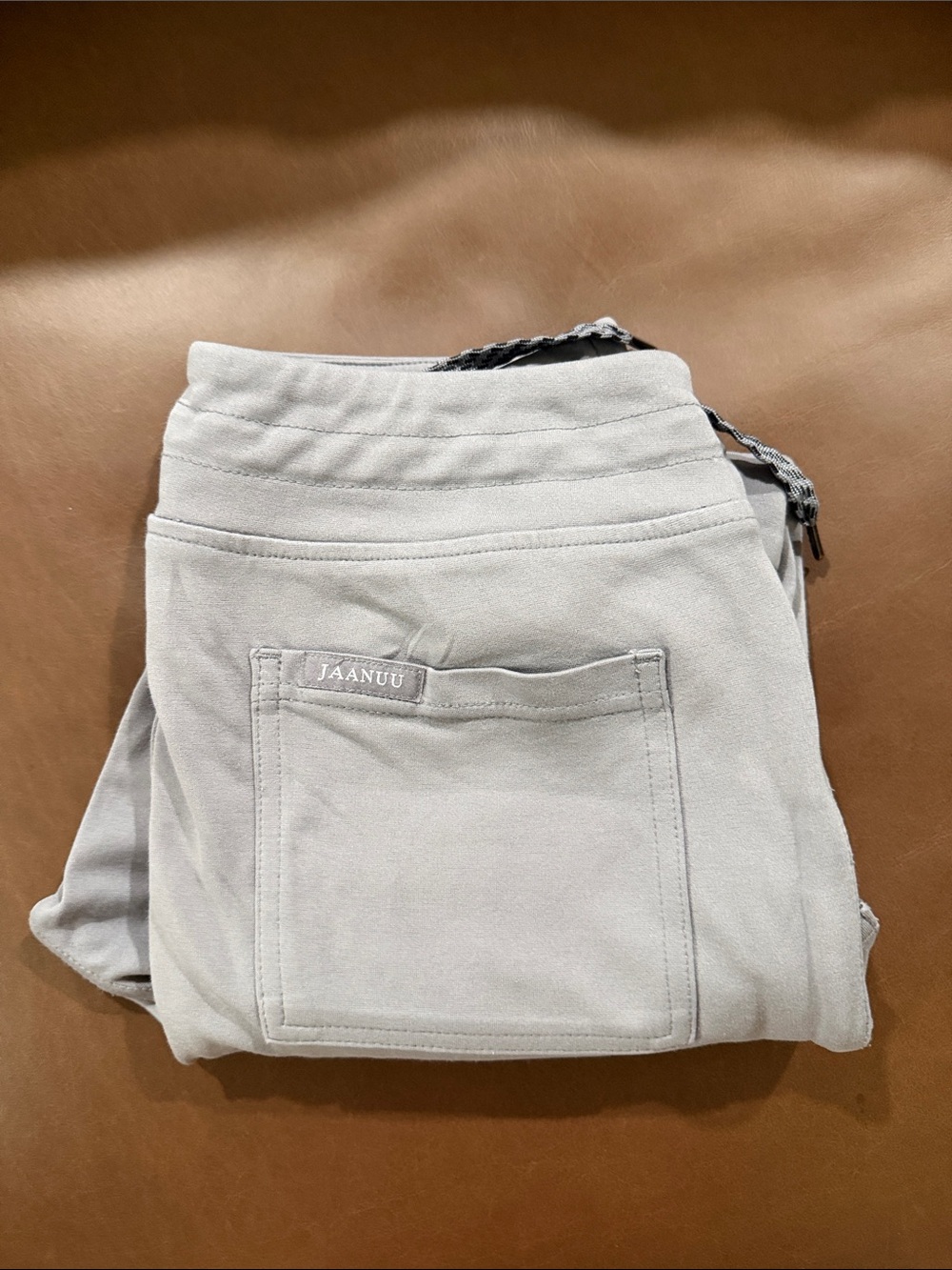 Jaanuu Gray Drawstring Scrub Pants with Back Pocket SP